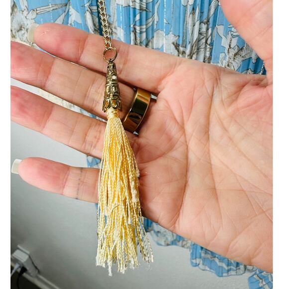 My Story Paris Cream & Blue Accordian Pleat 3/4 Sleeve Blouse S - Picture 7 of 16